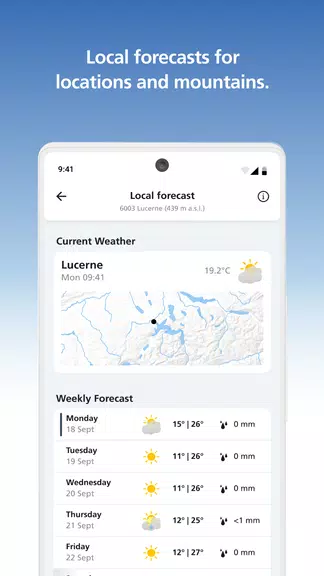 MeteoSwiss ဖန်သားပြင်ဓာတ်ပုံ 2