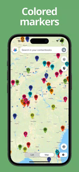 Contact on Map Скриншот 3