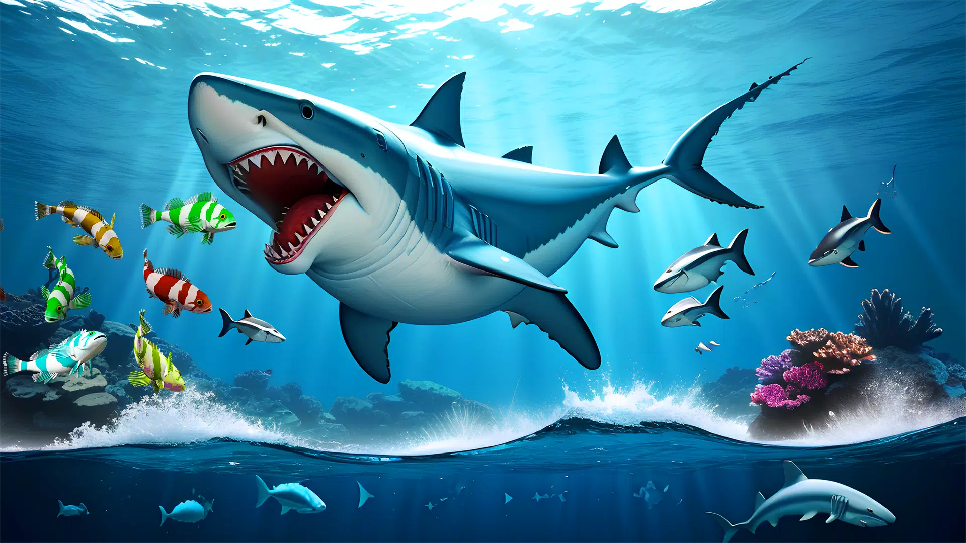 Shark Attack Games Offline Скриншот 2