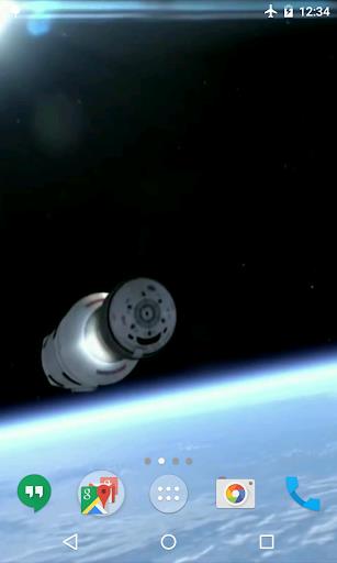 Schermata Space Rocket Video Wallpaper 2