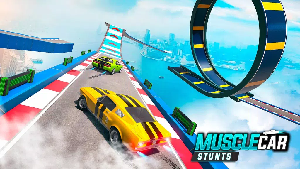 Muscle Car Stunts - Ramp Car Screenshot 2