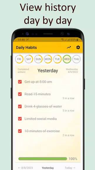 Daily activities tracker Schermafbeelding 3