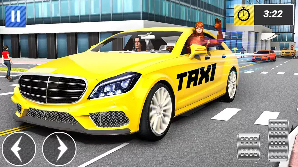 Superhero Car Games Taxi Games Capture d'écran 0