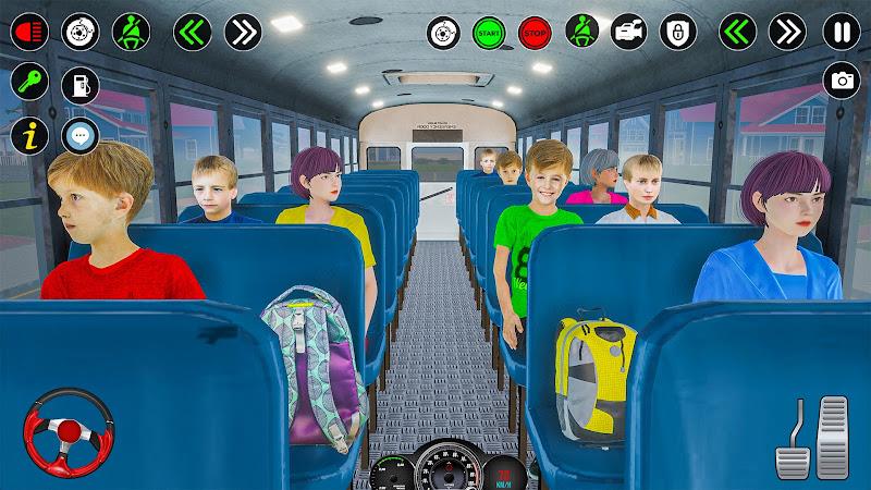 School Bus Driving Games 3D Скриншот 2