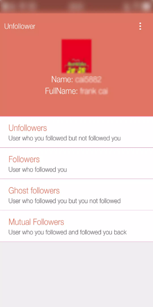 Unfollower Plus - Non followers & Following Screenshot 2