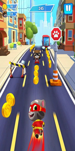 Schermata Talking Tom Hero Dash MOD 0