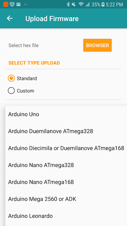 Arduino Hex Uploader-Bin/Hex ဖန်သားပြင်ဓာတ်ပုံ 2