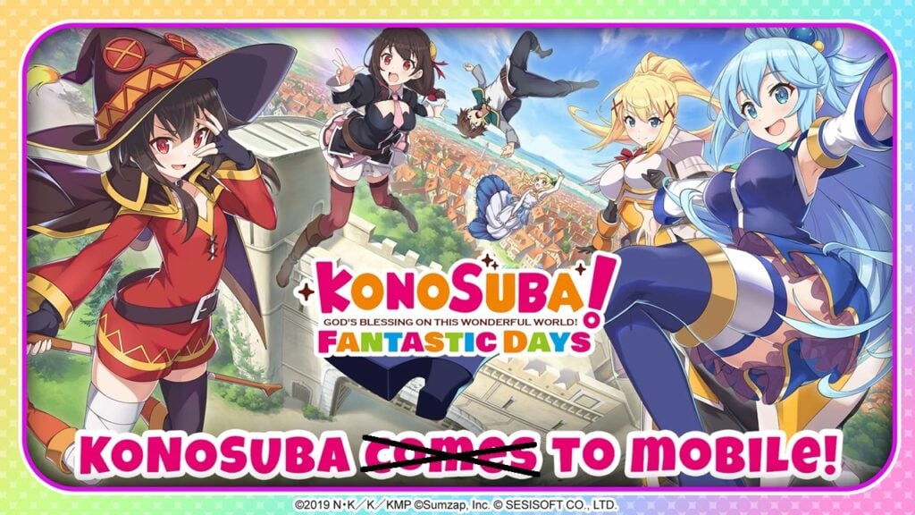 Konosuba mobiele game stopt met service, offline variant gepland