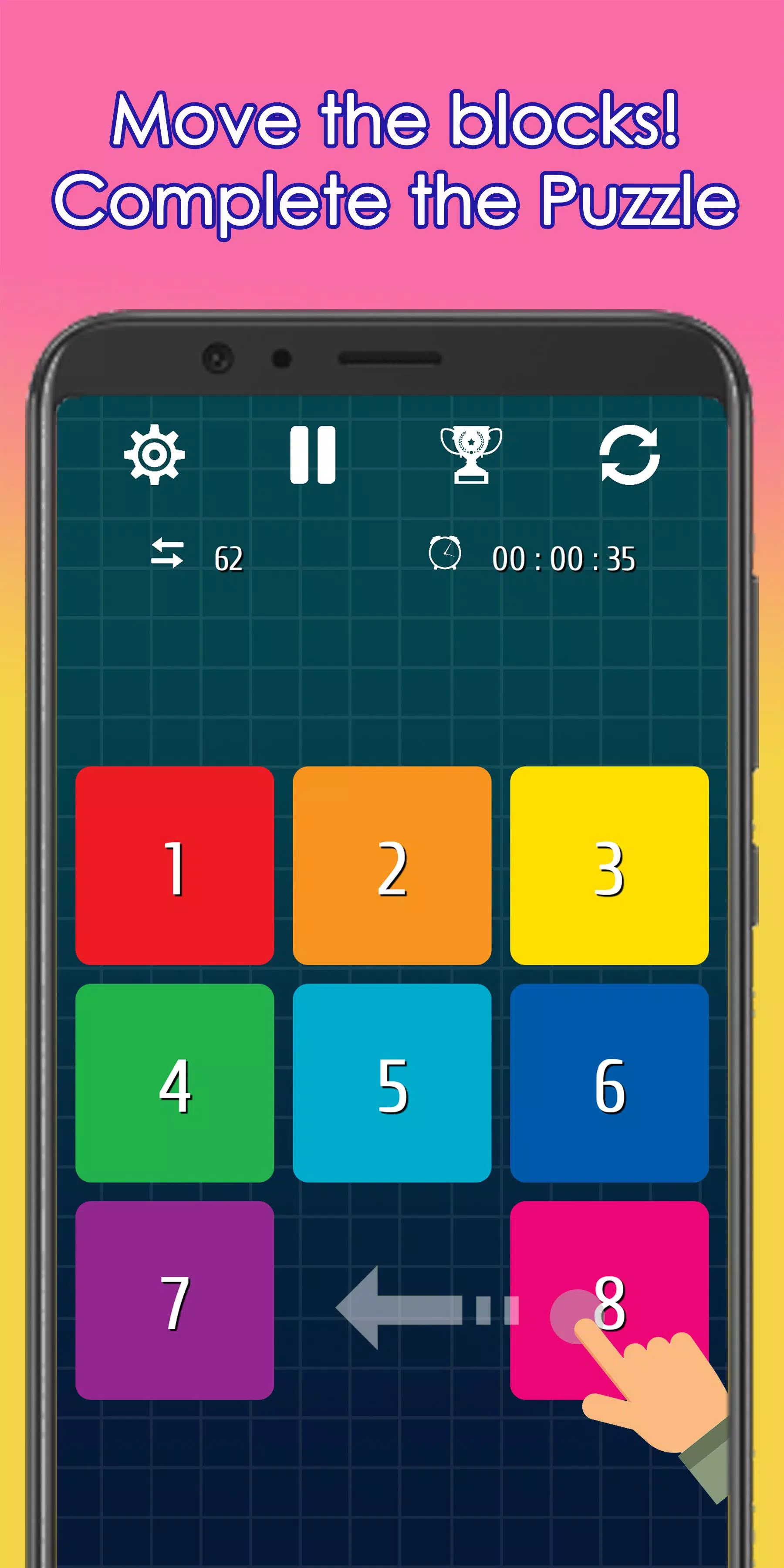 Schermata 15 Puzzle -Fifteen Puzzle Game 0