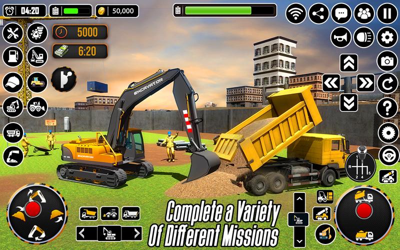City Heavy Excavator Crane 3D ဖန်သားပြင်ဓာတ်ပုံ 1