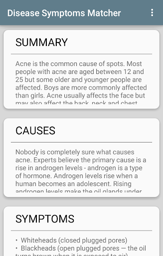 Disease Symptoms Matcher應用截圖第2張