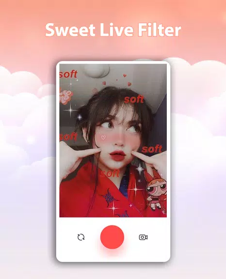 Sweet Live Filter Face Camera 스크린샷 0