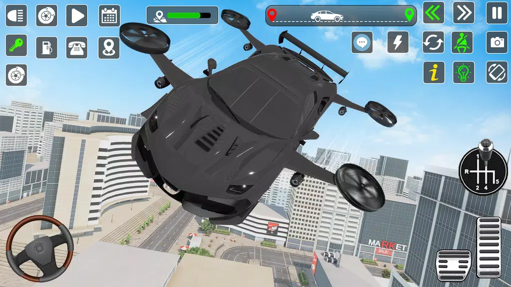Flying Car Games Car Flight 3D應用截圖第2張