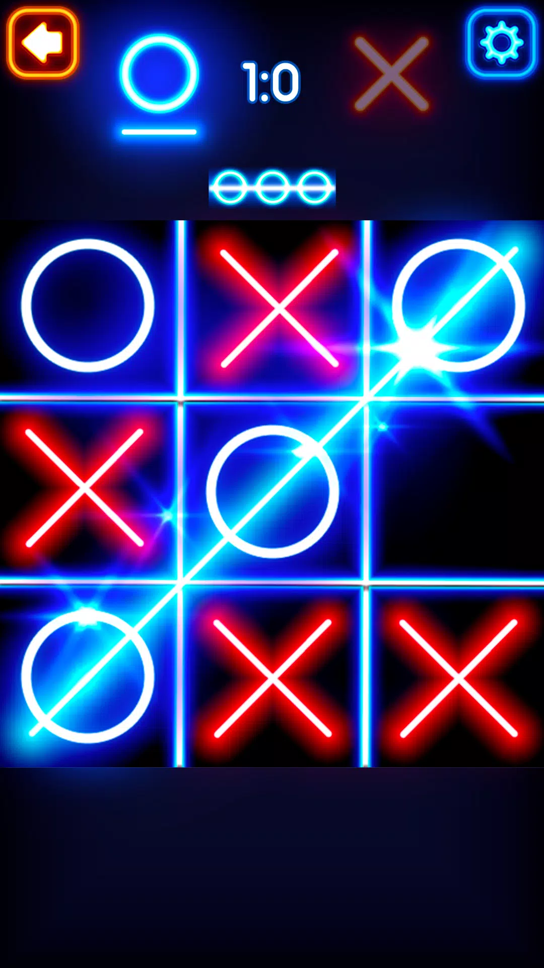 Tic Tac Toe Glow ภาพหน้าจอ 1