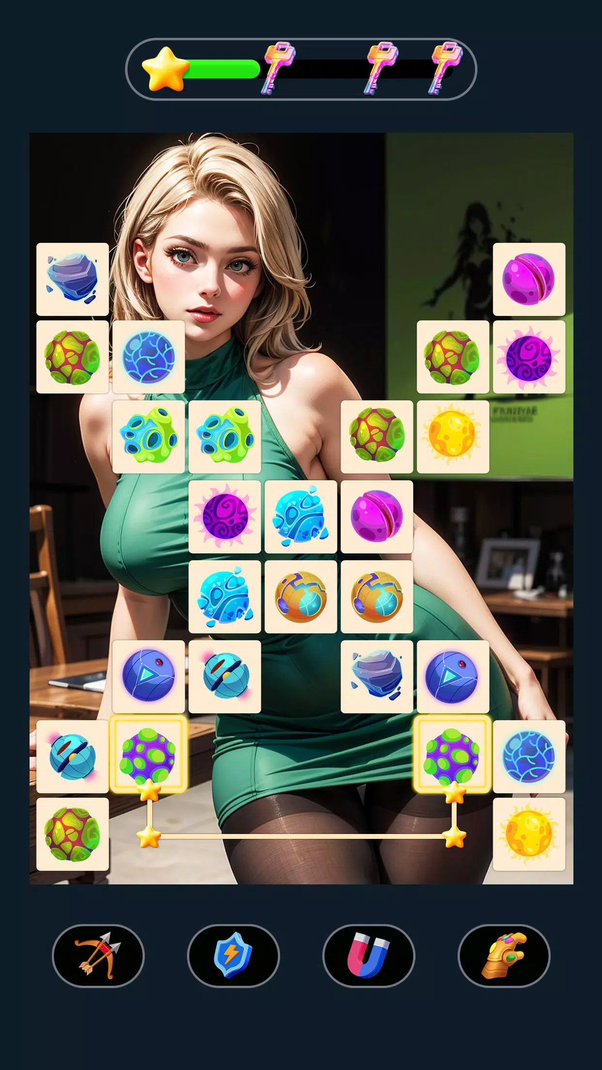 Fantasy Onet - Match Girl Game Screenshot 3