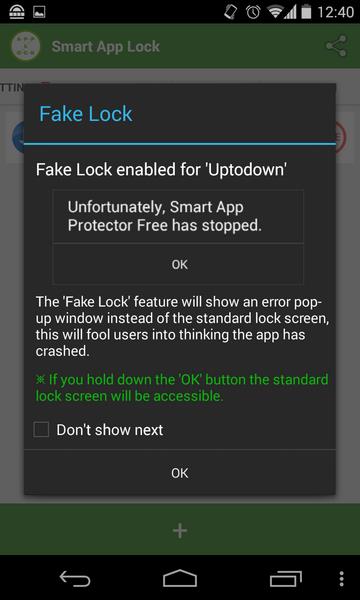 Smart App Lock ဖန်သားပြင်ဓာတ်ပုံ 2