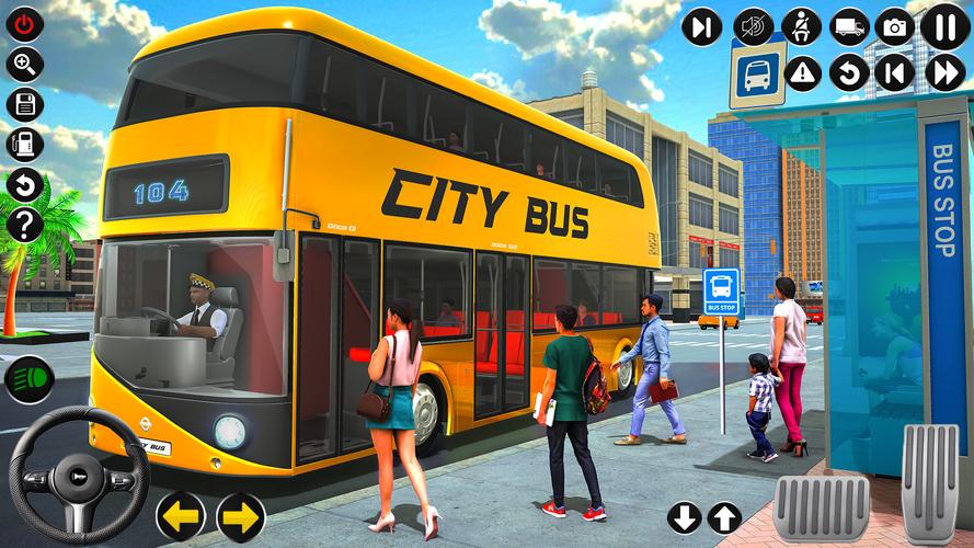 Passenger Bus Driving Games 3D スクリーンショット 0