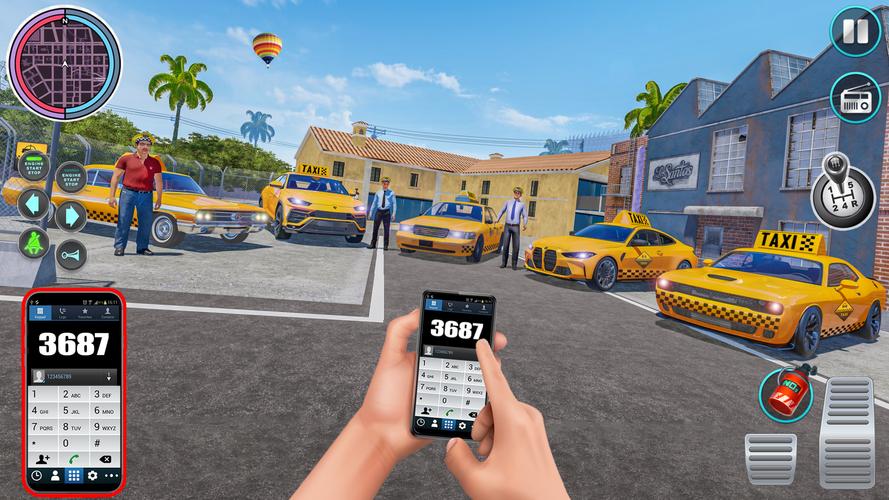 Taxi Traffic Car Racing Games ဖန်သားပြင်ဓာတ်ပုံ 1