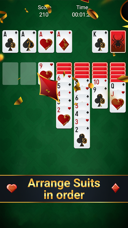 Free spider solitaire - classic solitaire Ảnh chụp màn hình 2