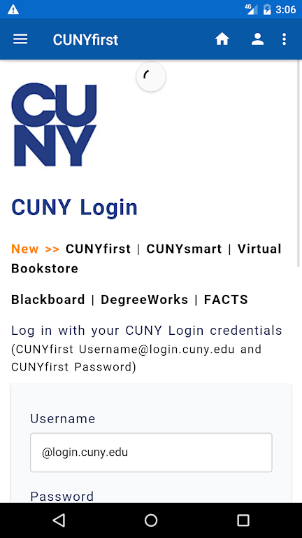 CUNYfirst 스크린샷 0