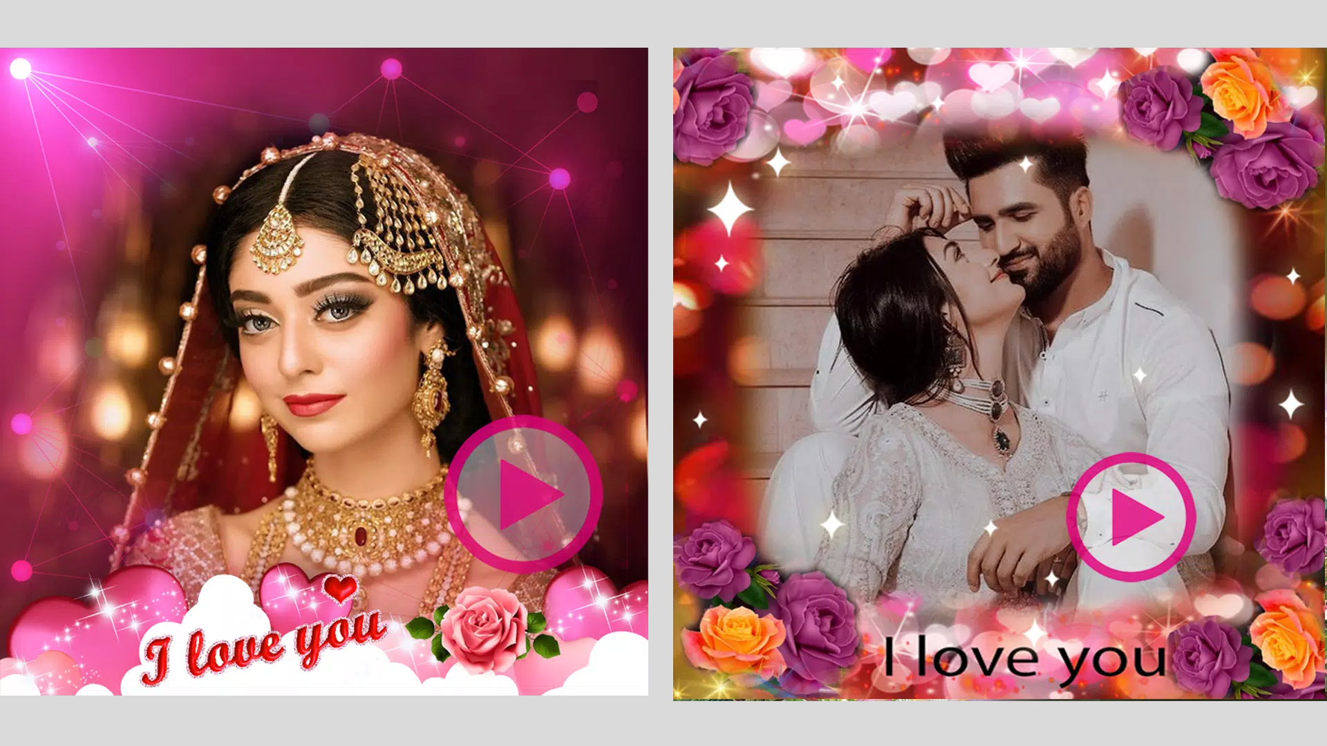 Love Flower Video Maker Schermafbeelding 2