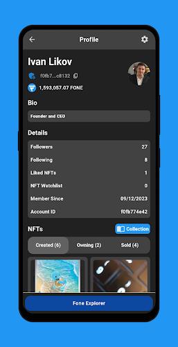 Fone Network AI, Earning, NFTs Captura de pantalla 2