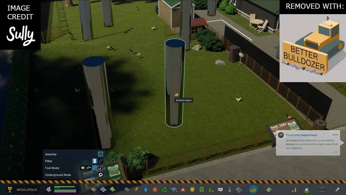 Better Bulldozer est un excellent mod pour les villes Skyline 2