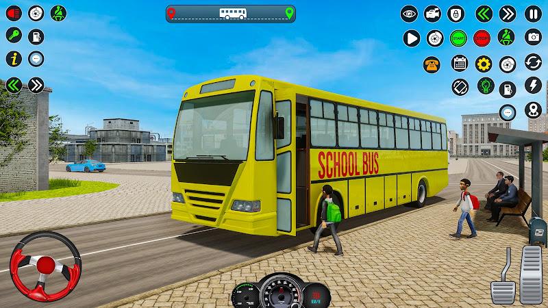 School Bus Driving Games 3D Скриншот 3