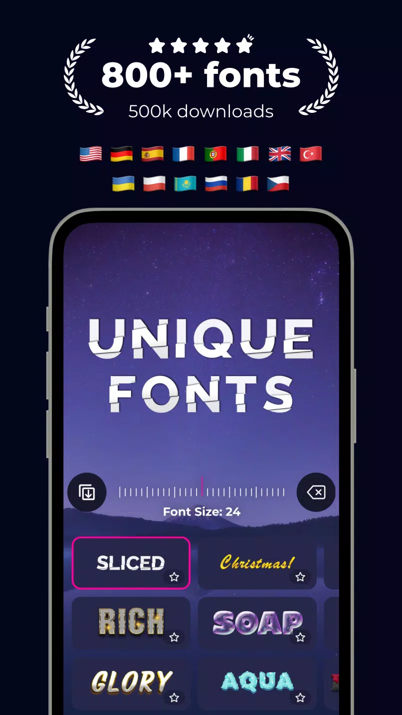 Fonts & Stickers. Add text Captura de pantalla 3