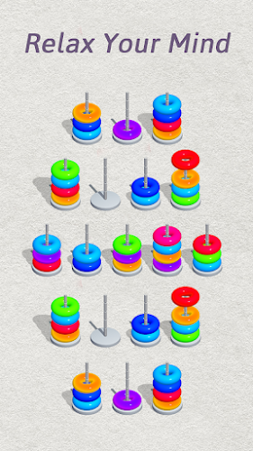 Color Hoop Sort - Color Sort ဖန်သားပြင်ဓာတ်ပုံ 3