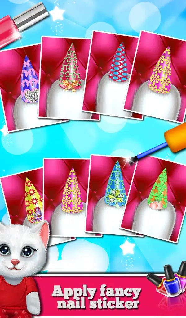 Kitty Nail Salon Daycare Cute Capture d'écran 3