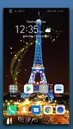 Schermata Paris Night Live Wallpaper 0