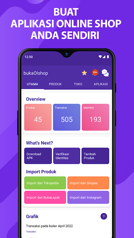 bukaOlshop - Buat App Toko Capture d'écran 0