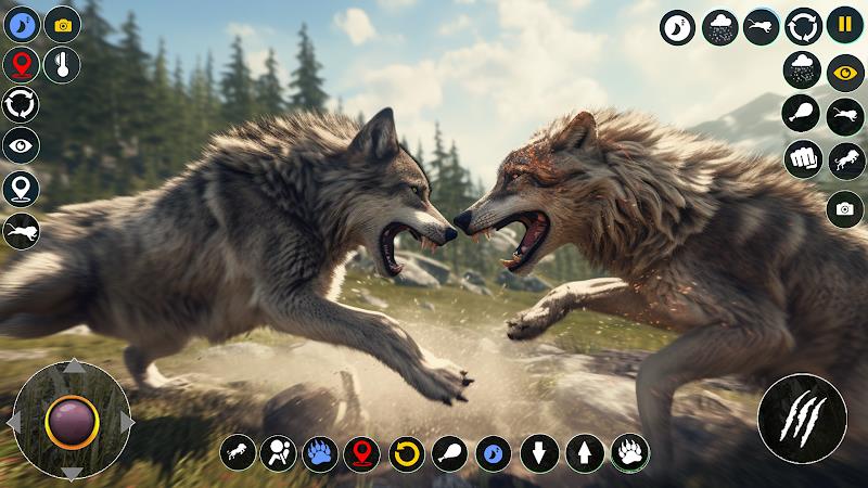 Wolf Simulator: Wild Wolf Game Screenshot 1