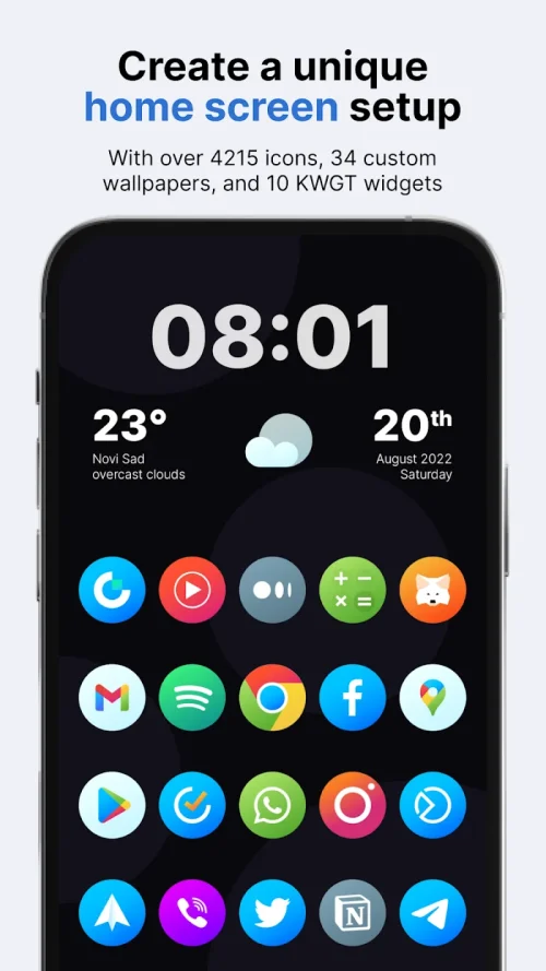 Hera Icon Pack: Circle Icons Скриншот 0