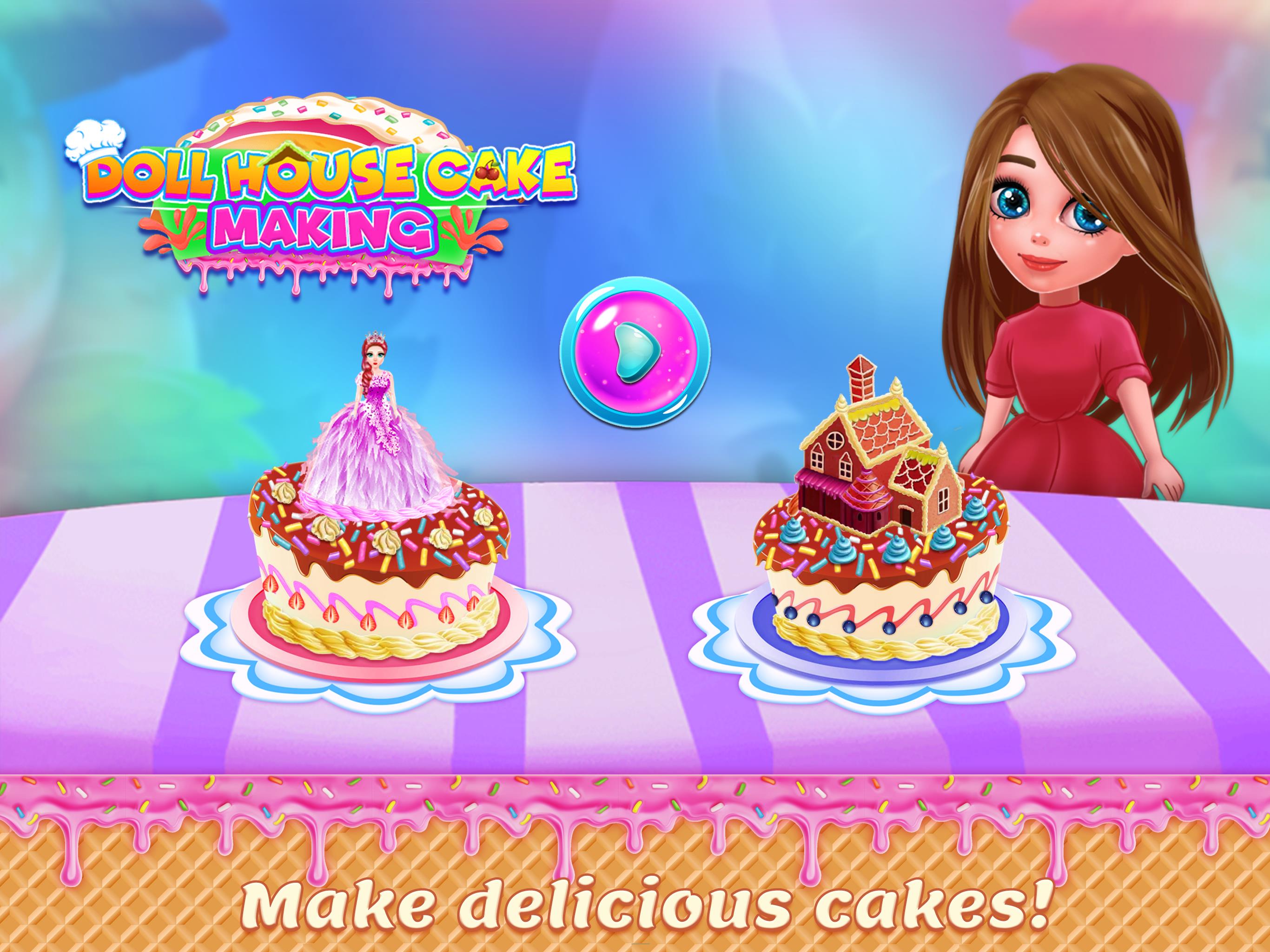 Doll House Cake Maker Game Captura de tela 2