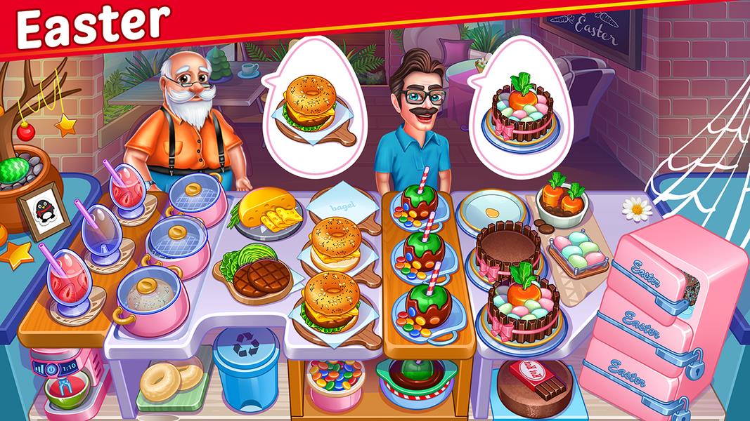 Halloween Street Food Shop Restaurant Game Tangkapan skrin 2