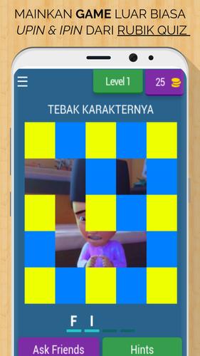 Upin & Ipin Rubik Quiz ภาพหน้าจอ 0