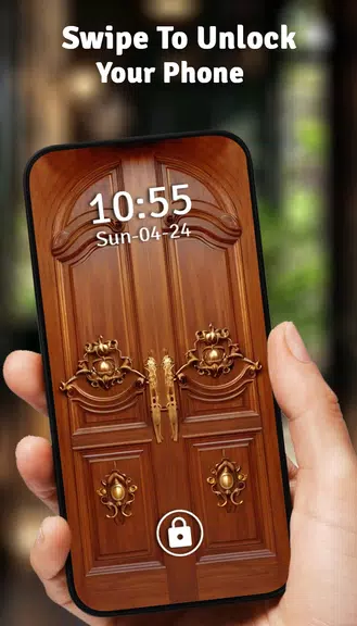 Vintage Door Lock Screen Ekran Görüntüsü 0