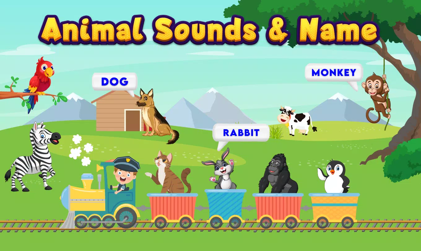 Kids Animal Sounds & Games Zrzut ekranu 0