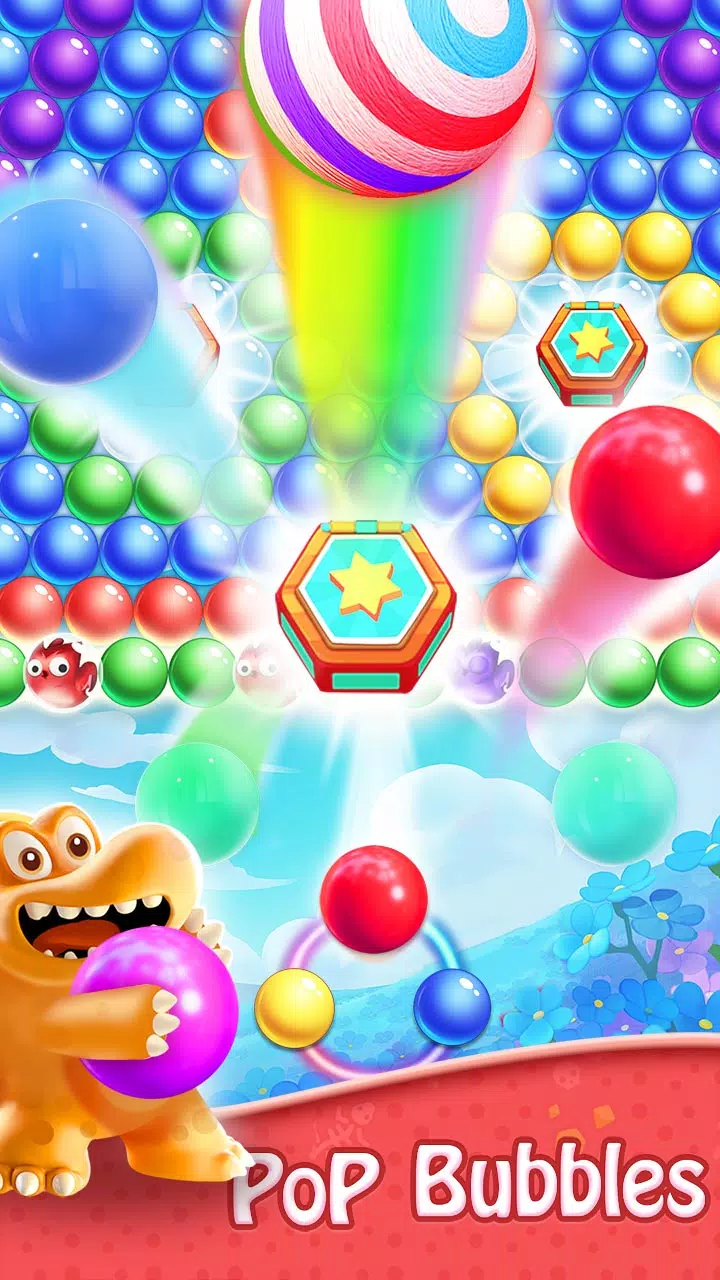 Bubble Shooter - Dino Match Tangkapan skrin 1