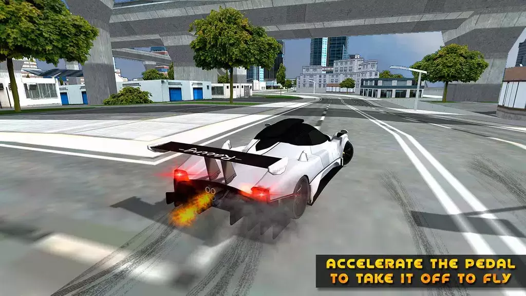 Flying Car Game driving Captura de tela 3