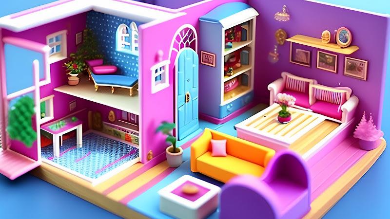 Doll House Design Doll Games Captura de tela 2