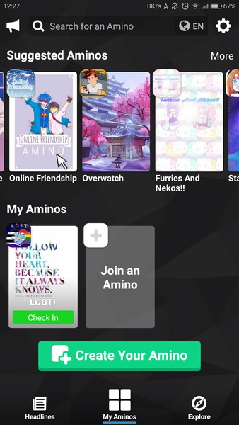 Amino ภาพหน้าจอ 0