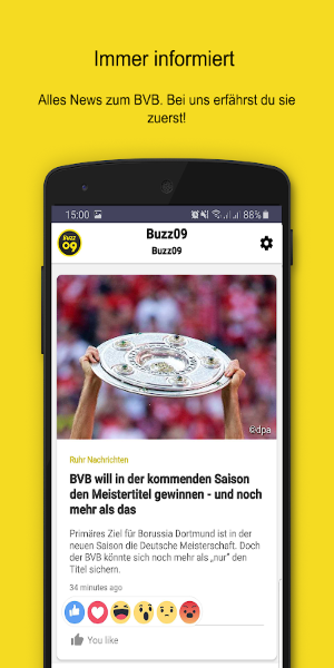 Buzz09–die schwarz-gelben News Captura de tela 0