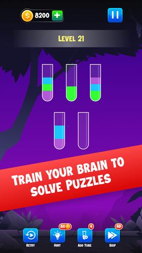 Water Sort Color Puzzle Game スクリーンショット 1