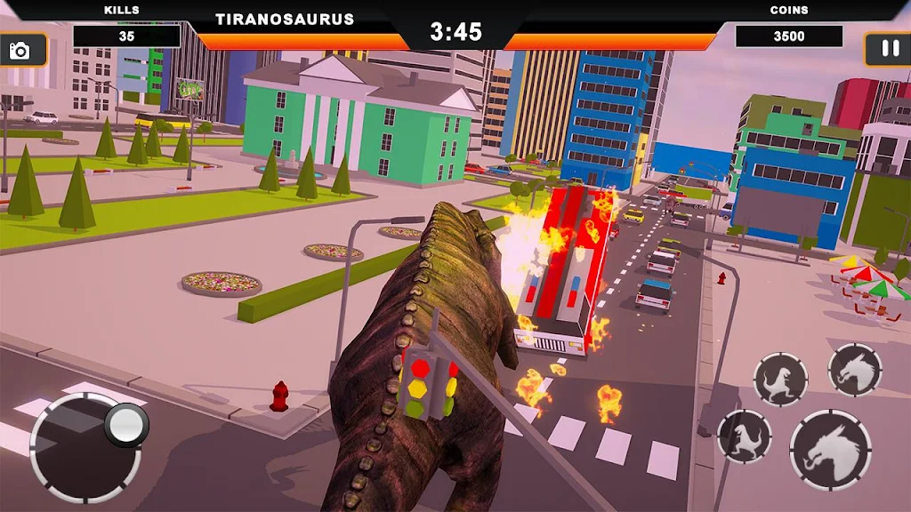 Dinosaur Rampage: Dino City Rampage Simulator應用截圖第3張