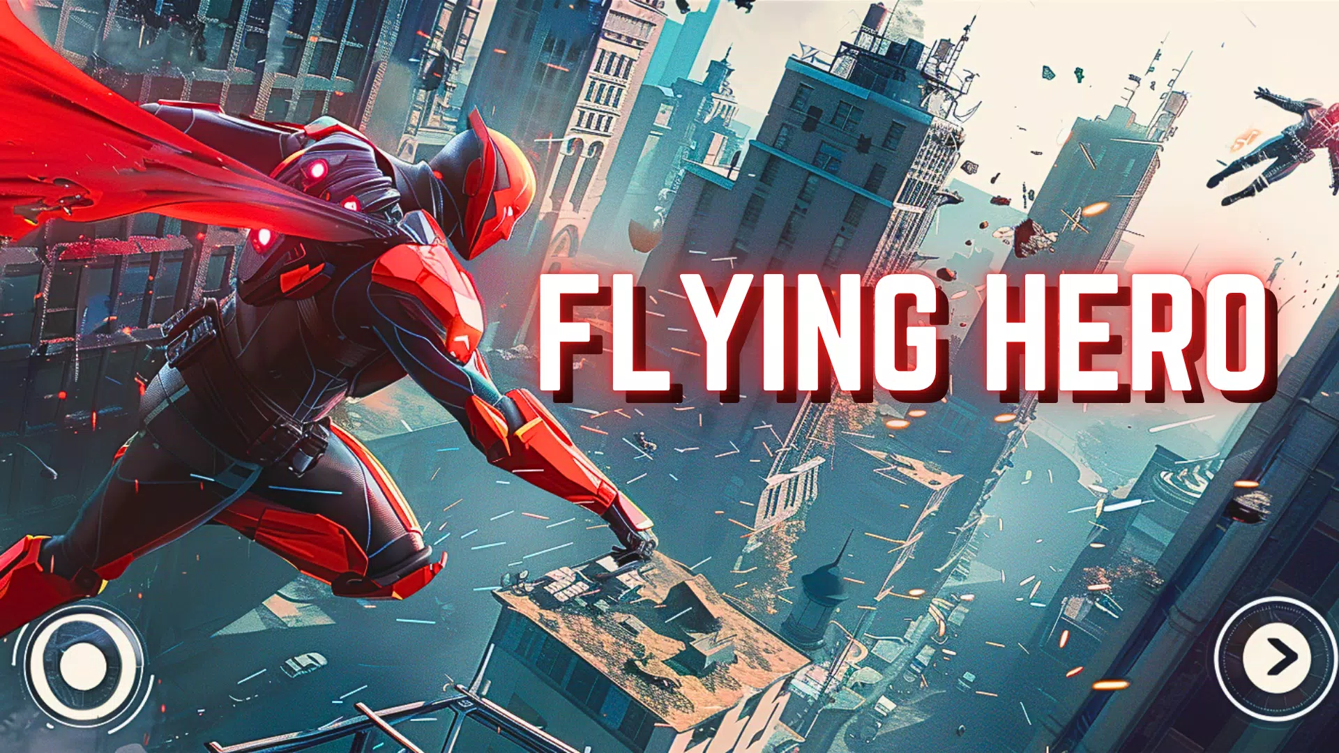 Flying hero man iron hero suit ဖန်သားပြင်ဓာတ်ပုံ 0