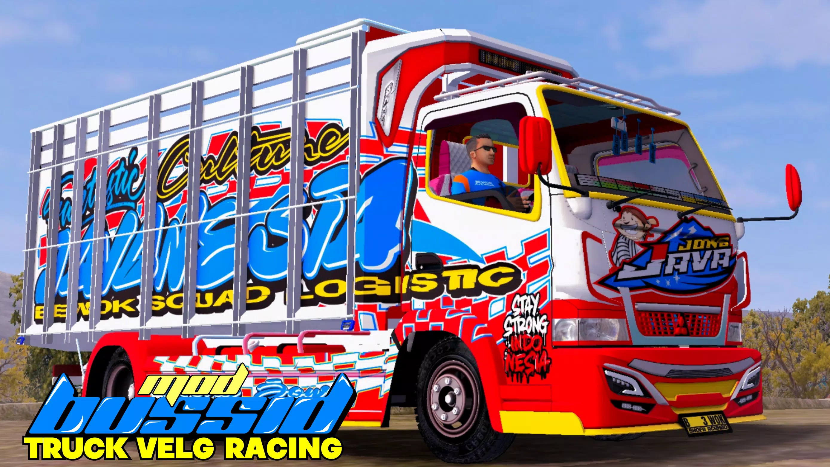 Mod Bussid Truck Velg Racing ဖန်သားပြင်ဓာတ်ပုံ 0