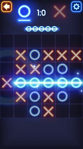 Tic Tac Toe Glow: 2 Players Ảnh chụp màn hình 3